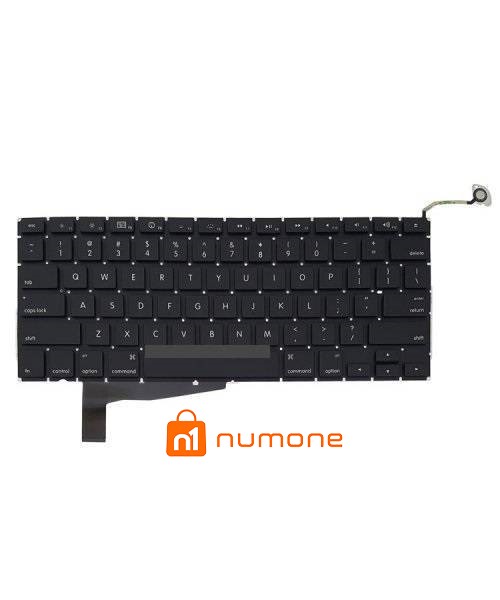 کیبورد لپ تاپ اپل MacBook Pro A1286-LAT08 مشکی-اینترکوچک به همراه کلید پاور