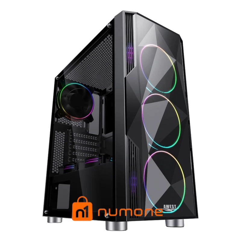 کیس کامپیوتر اوست مدل GT AV02 BG ARGB Mid Tower مشکی