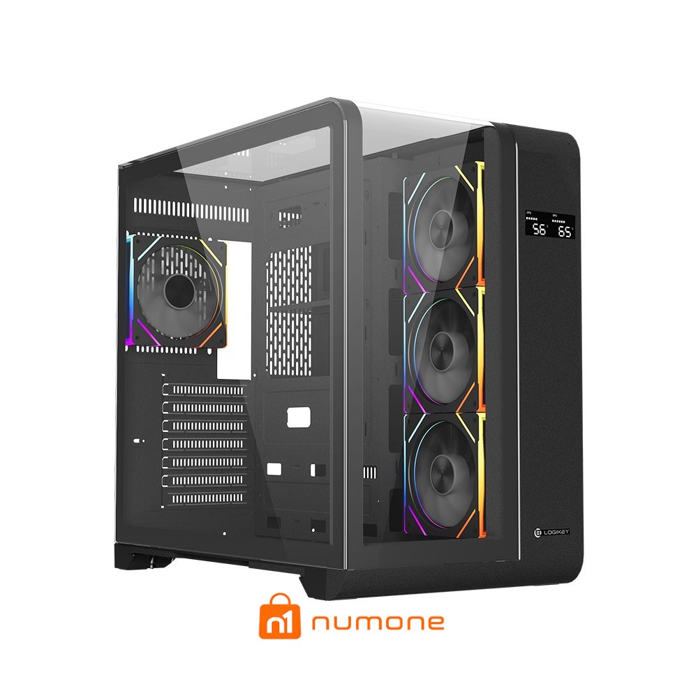 کیس کامپیوتر لاجی کی مدل C654B ARGB Mid Tower مشکی