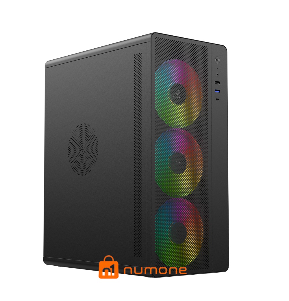 کیس کامپیوتر لاجی کی مدل C154B ARGB Mid Tower مشکی