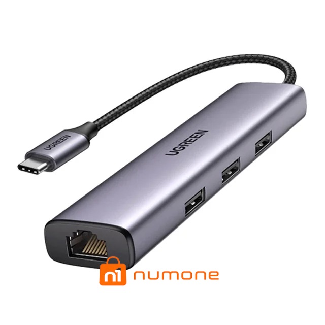 هاب 4 پورت USB 3.0 یوگرین مدل CM475-60600 با 3 پورت USB 3.0 و 1 پورت LAN